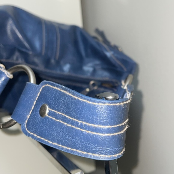 Kenneth Cole Blue Satchel Shoulder Bag - Picture 3 of 11